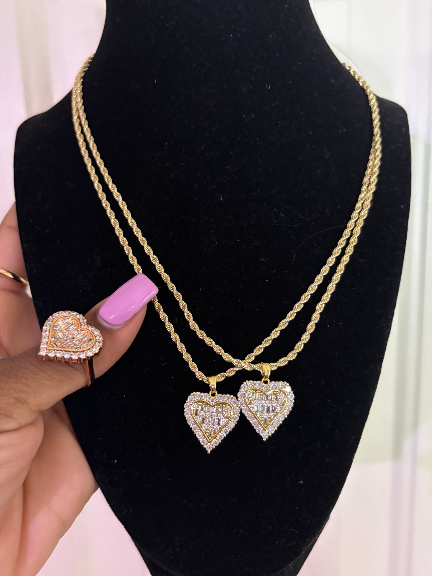 Heart On Ice Necklace