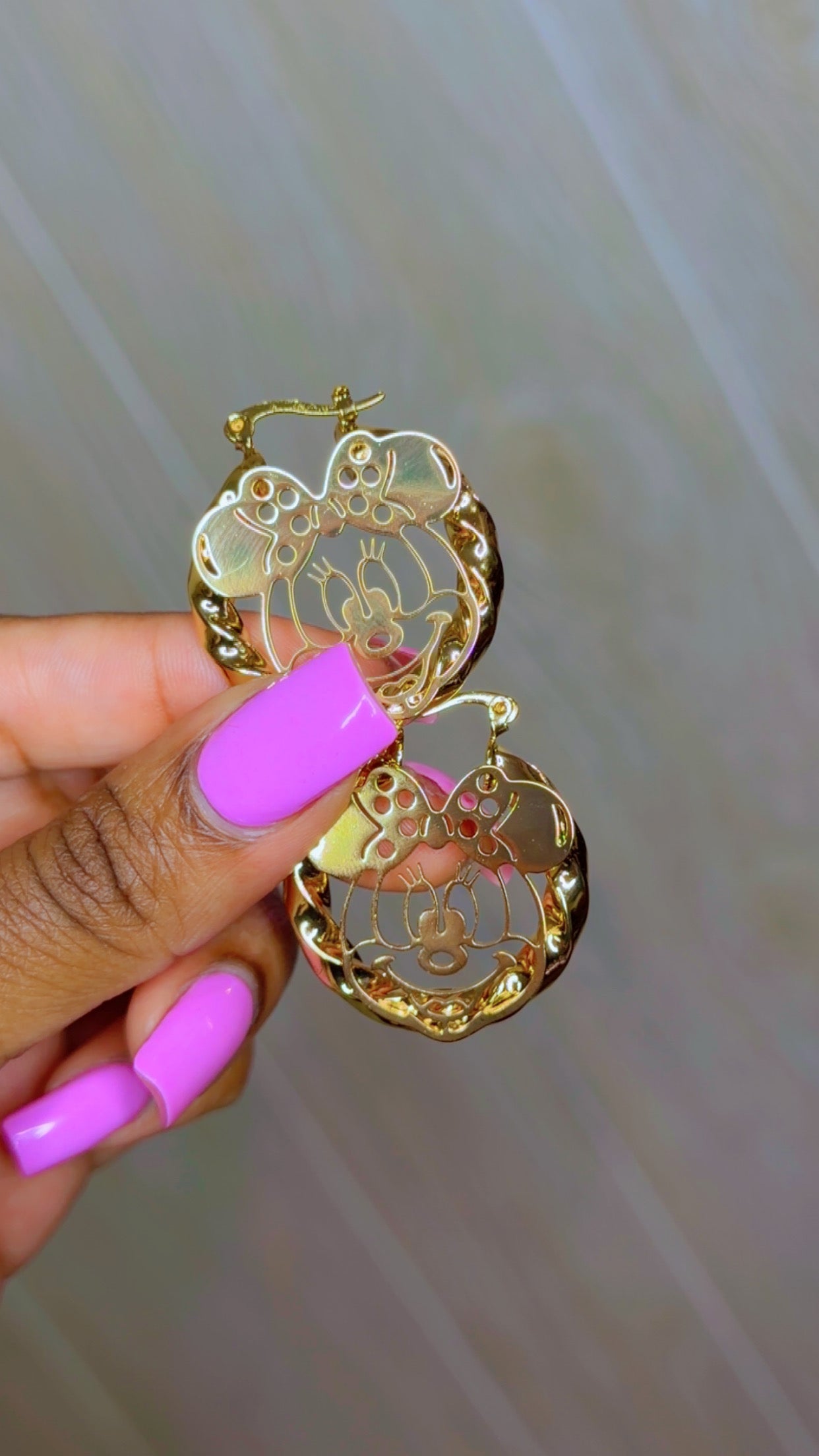 Mini Minnie Hoops