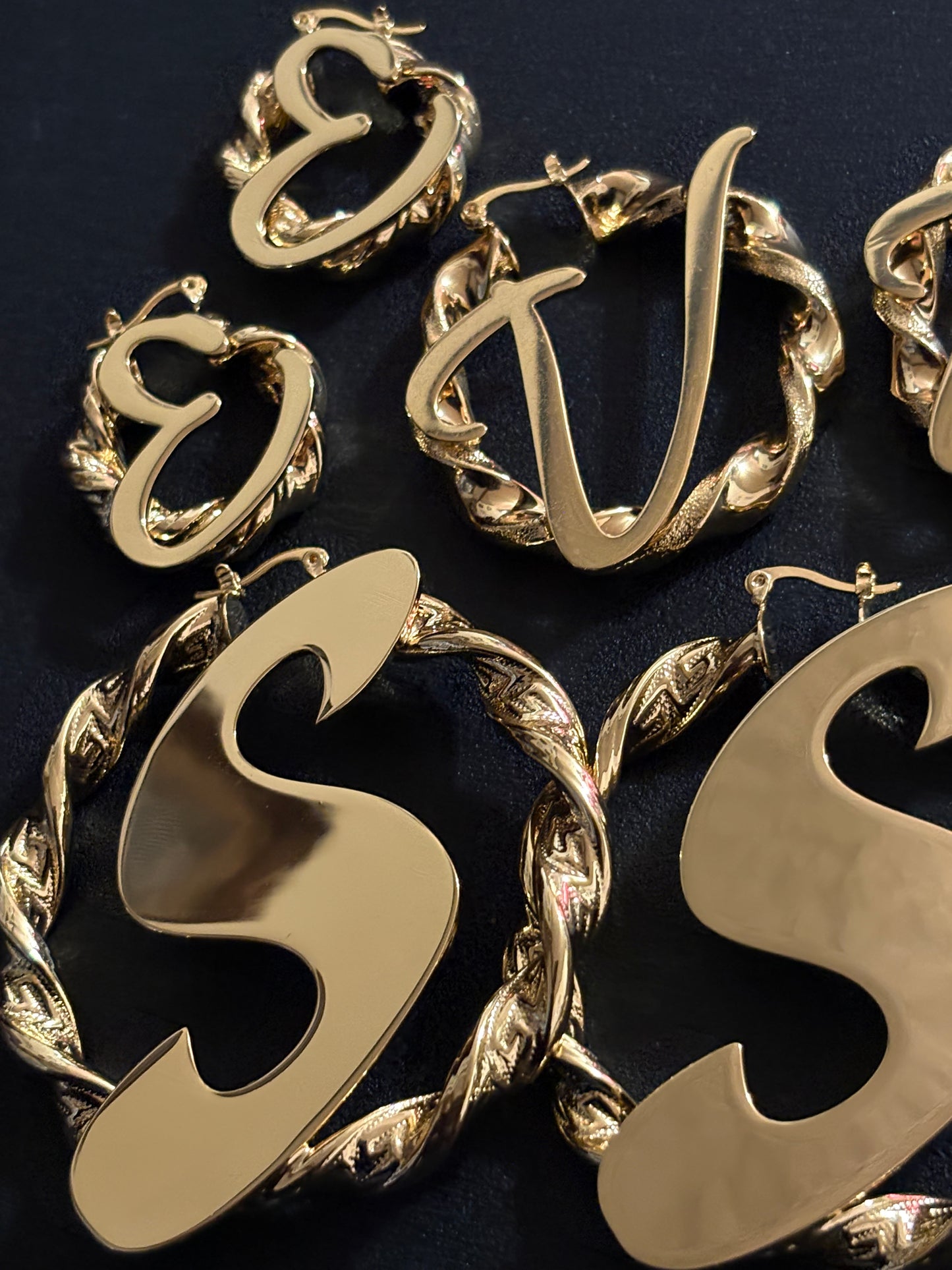 Signature Initial Hoops