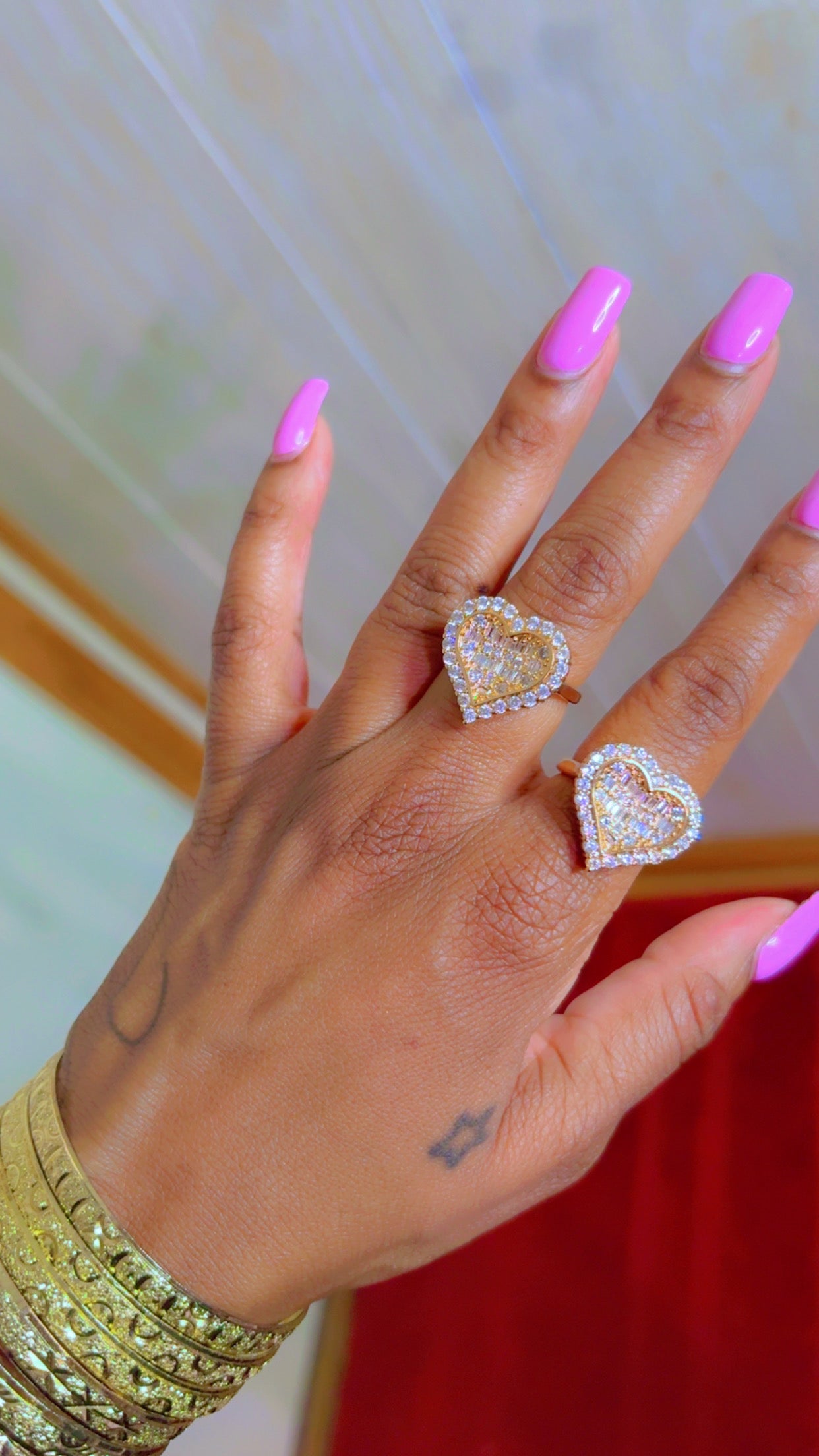 Heart On Ice Ring