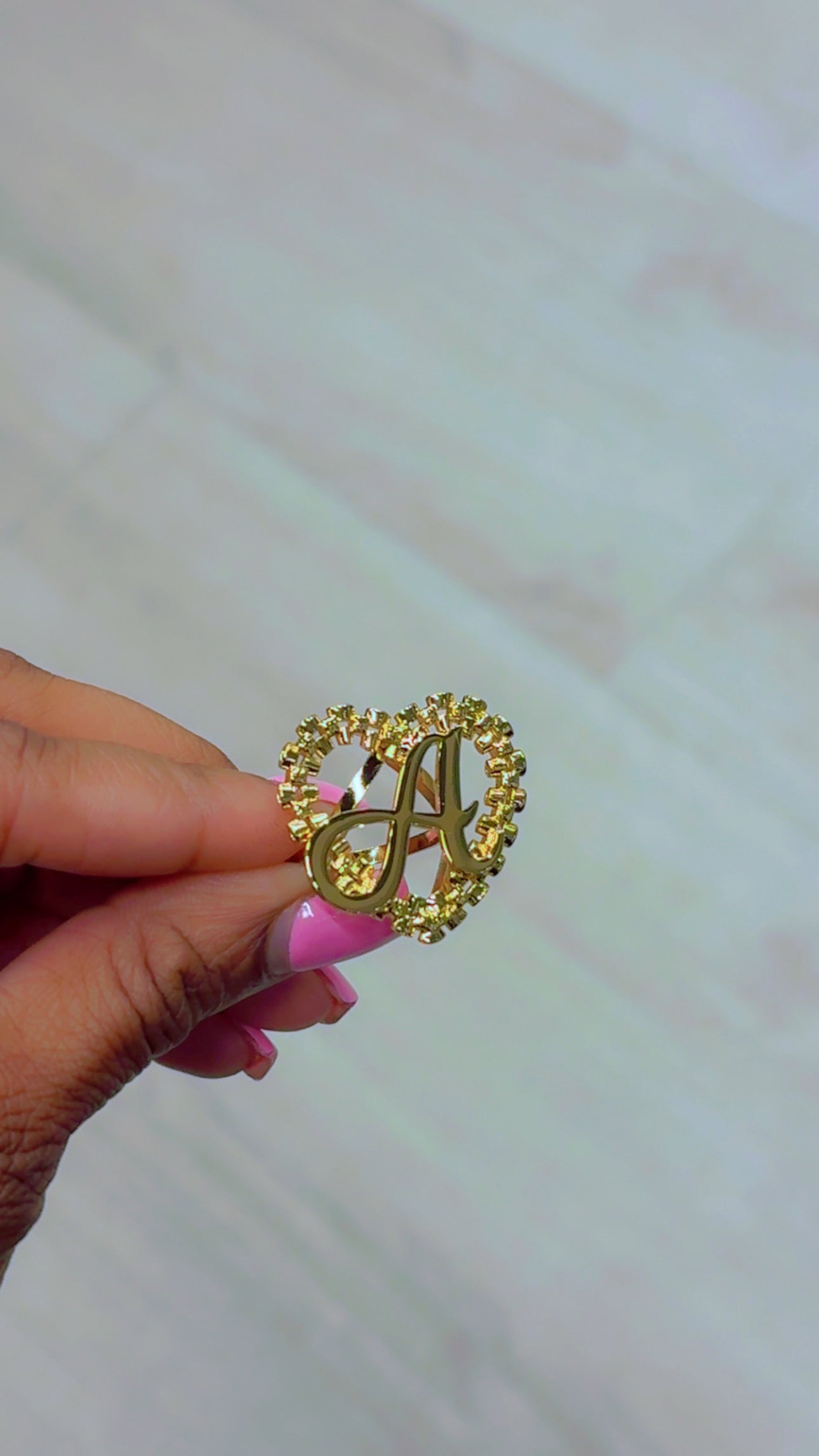 Initial Nugget Ring