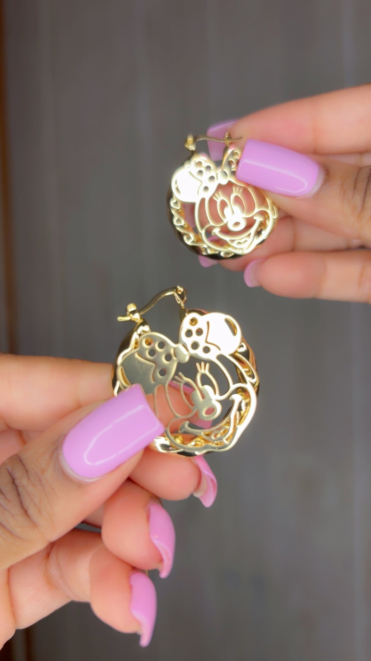 Mini Minnie Hoops