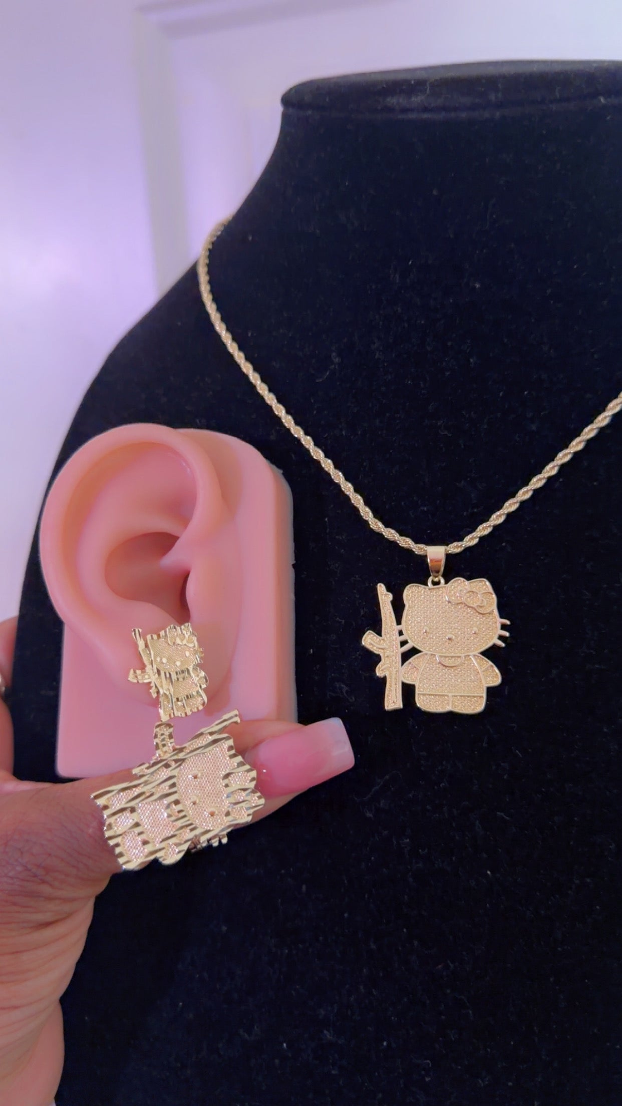 Savage Kitty Studs