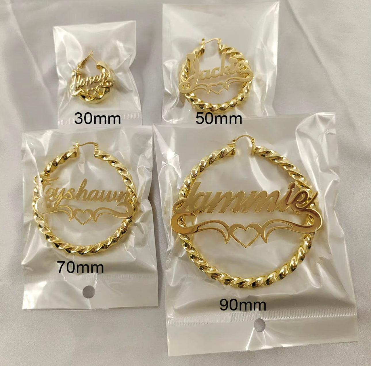 Signature Initial Hoops