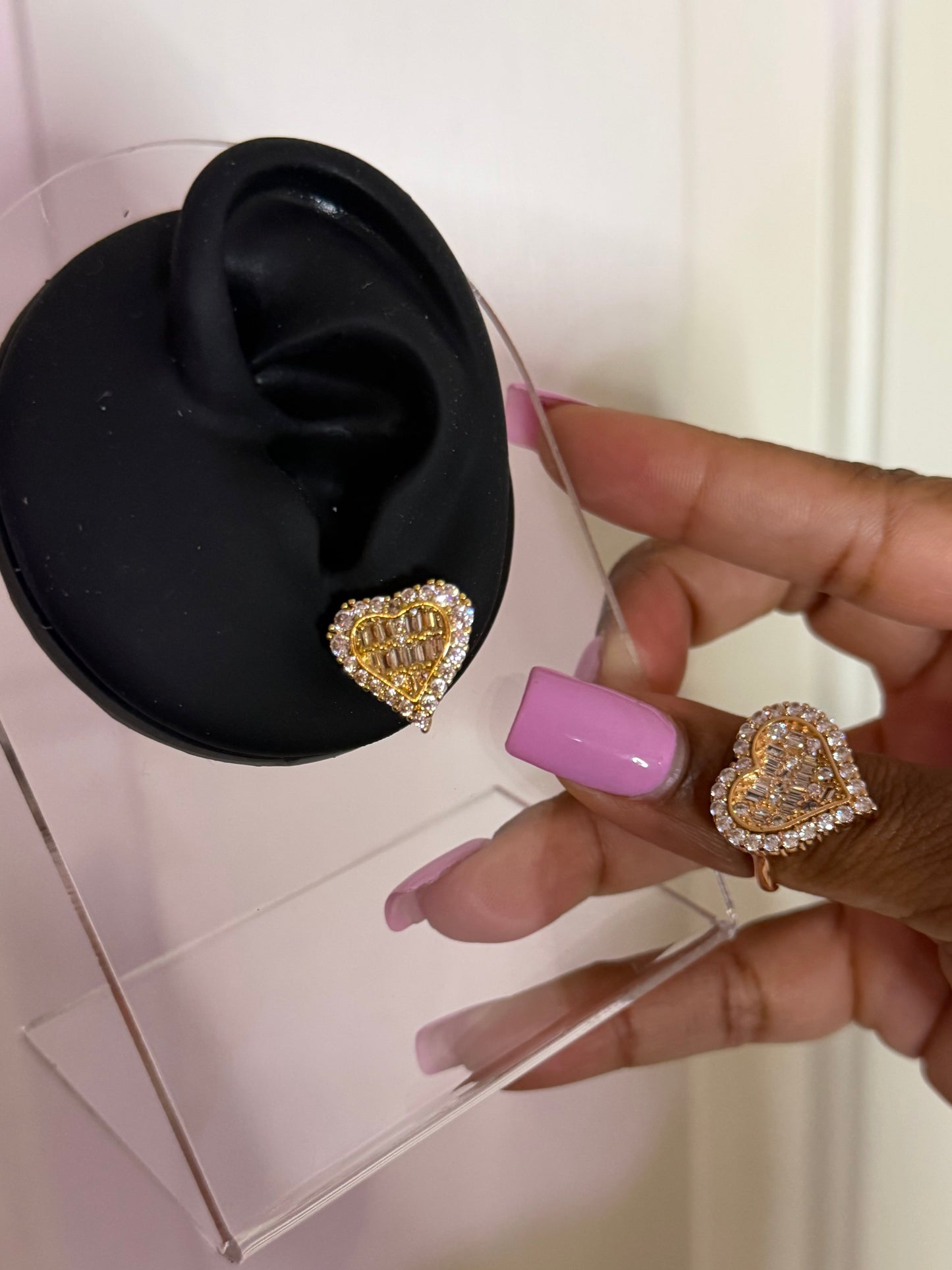 Heart On Ice Earrings