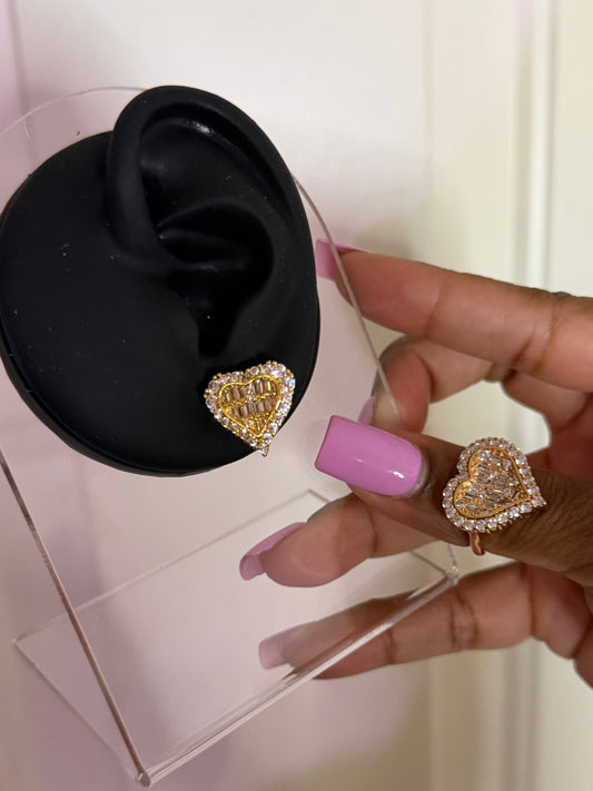 Heart On Ice Earrings