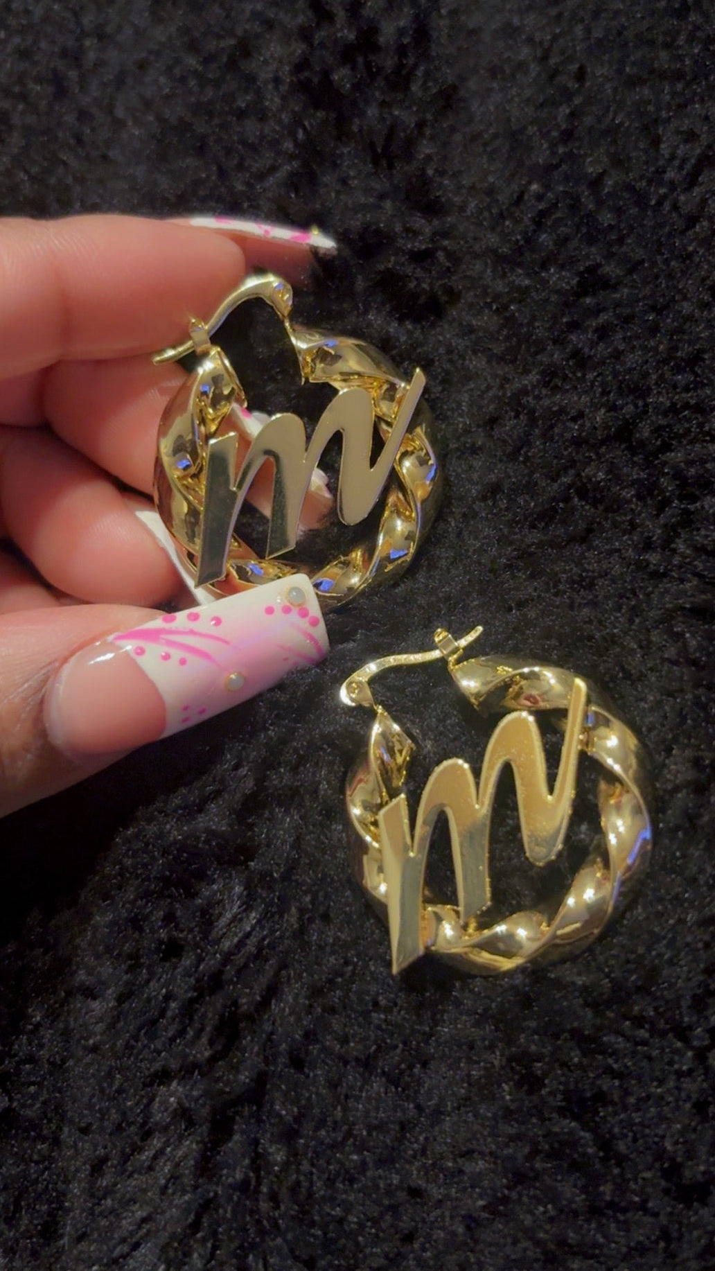 Mini Initial Hoops