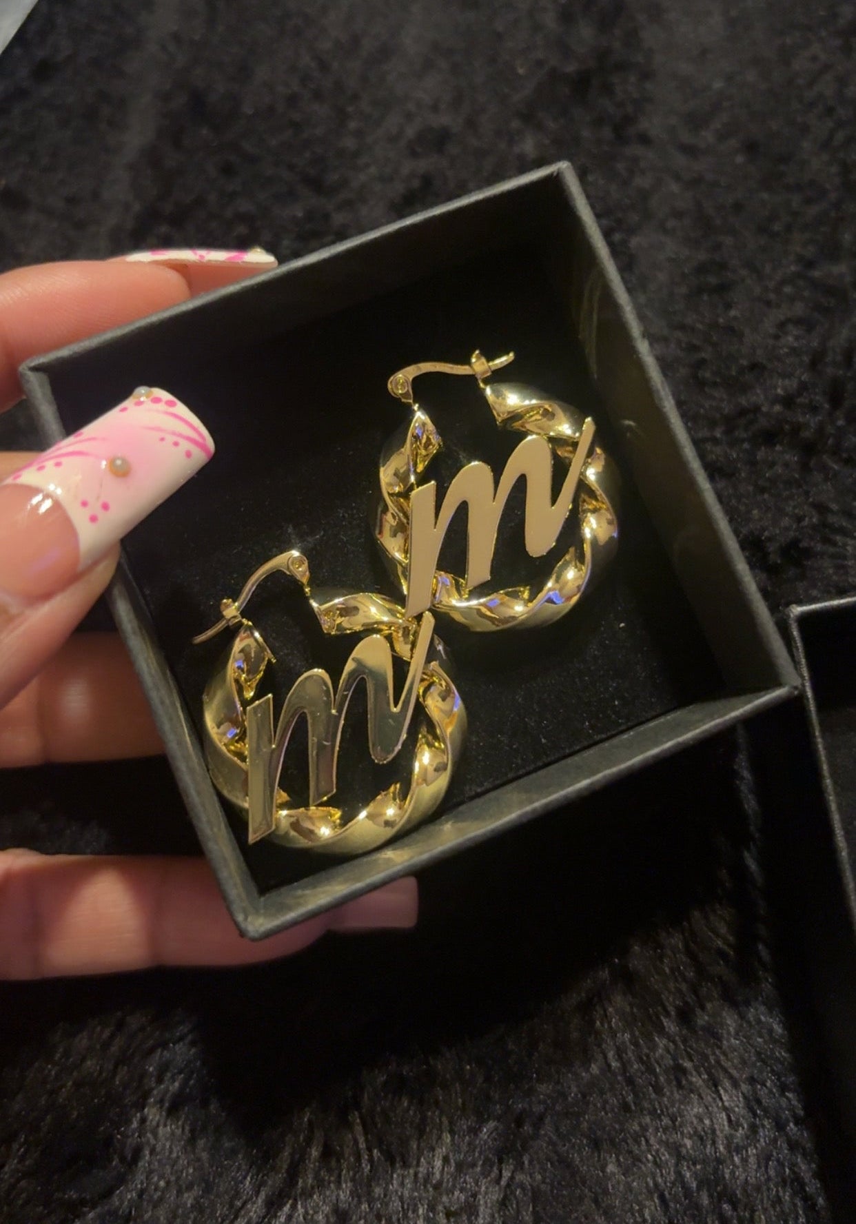 Mini Initial Hoops